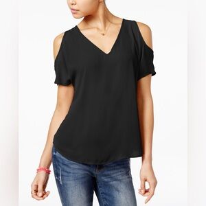 Hippie Rose Open-Shoulder V-Neck Top